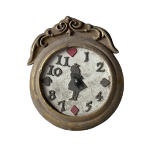 Figura de reloj temático de Alicia