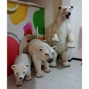 Escultura oso navideño